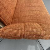 Chromed functionalist sofa by Viliam Chlebo, 1970´s, Czechoslovakia