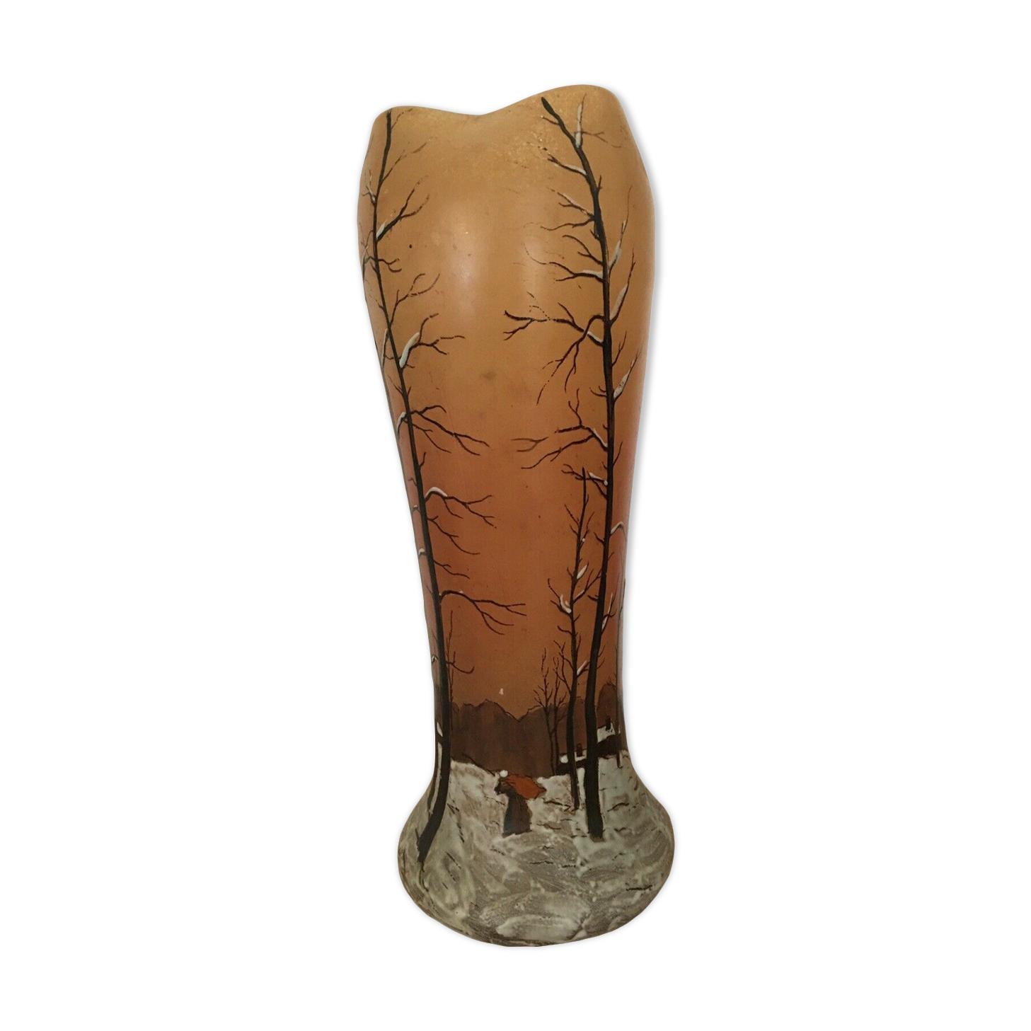 art nouveau vase: Theodore Legras