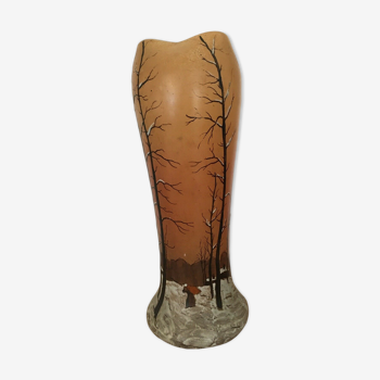 art nouveau vase: Theodore Legras