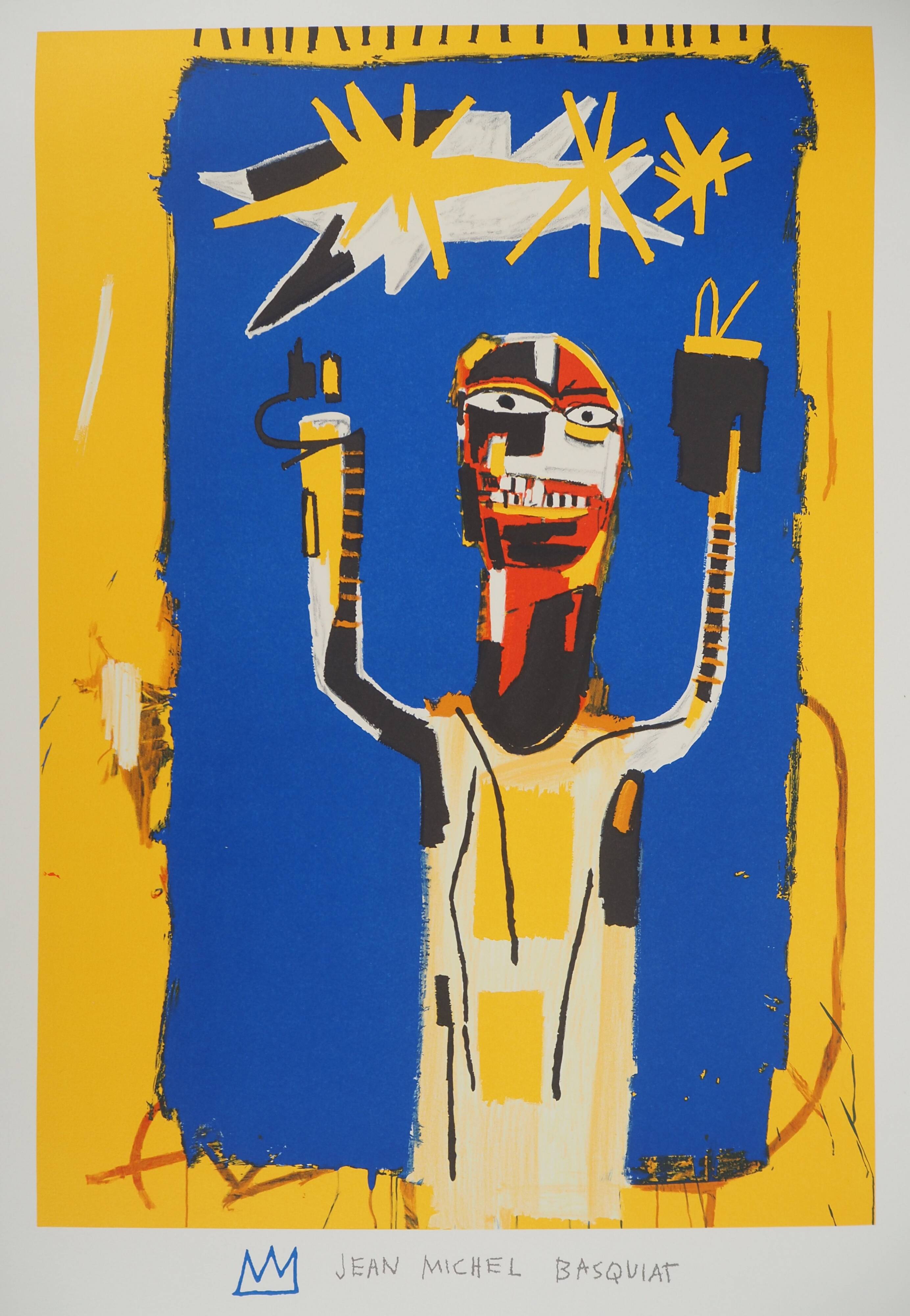 Jean-Michel Basquiat: Welcome Sign, signed lithograph