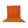 Handmade traditional natural wool rug in orange, size 1.5/2.5 m.