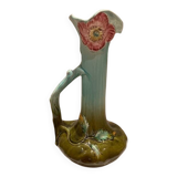 Large Art Nouveau barbotine vase