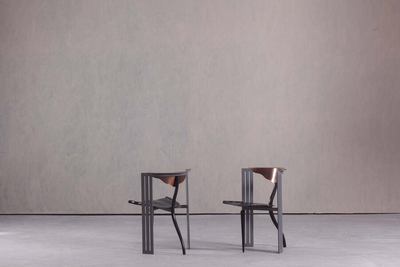 Postmodern Ota Otanek chair by Borek Sipek for Vitra, Germany 1990s set of 2
