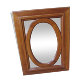 Solid oak mirror