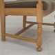 1970s, pair of Scandinavian armchairs, furniture wool, solid oak wood.
