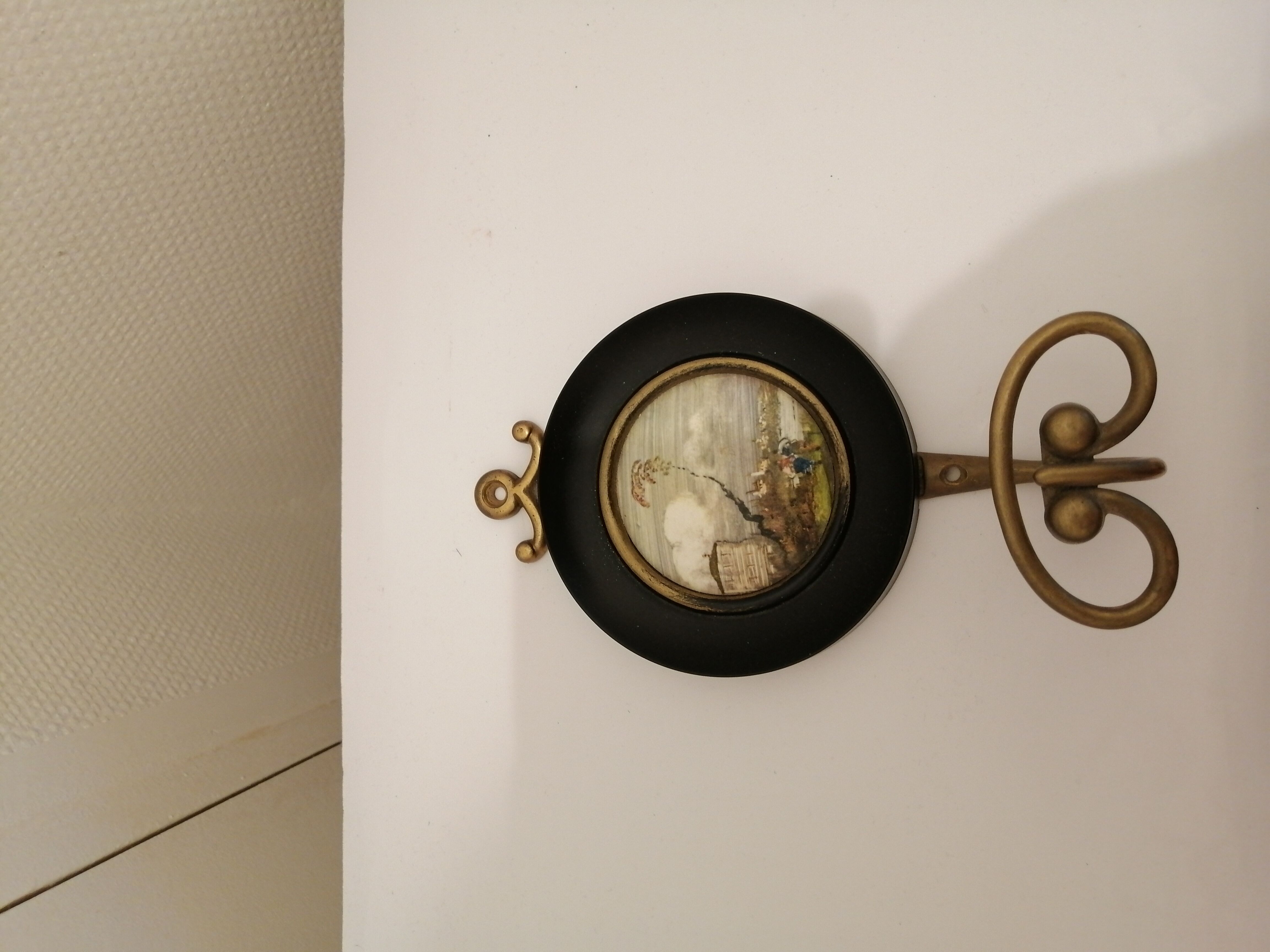 Old brass and wood pulp bakelite