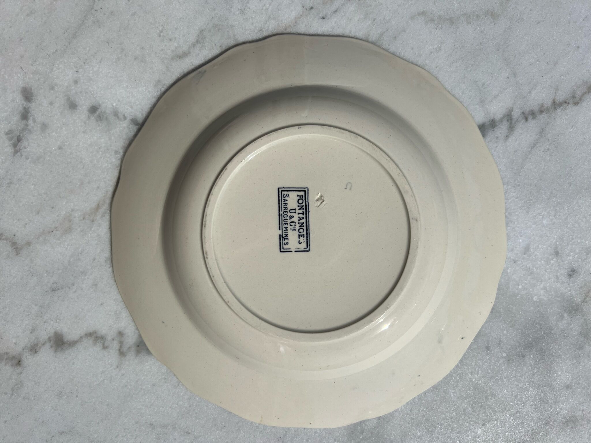 2 hollow plates Sarreguemines