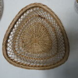 Baskets, wicker and caning, wall decoration