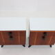 Tables de chevet en acajou Jindrich Halabala des années 1950, Tchécoslovaquie