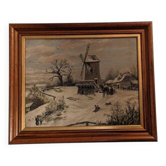 Wooden frame painting