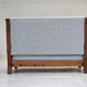 1950s, Scandinavian 2-seater sofa, reupholstered, upholstery wool, oak.
