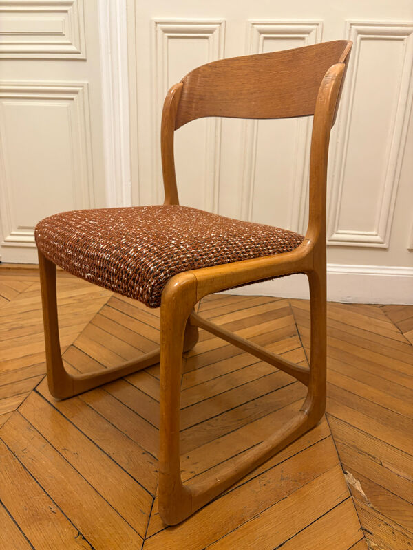 Lot 6 chaises traîneau baumann