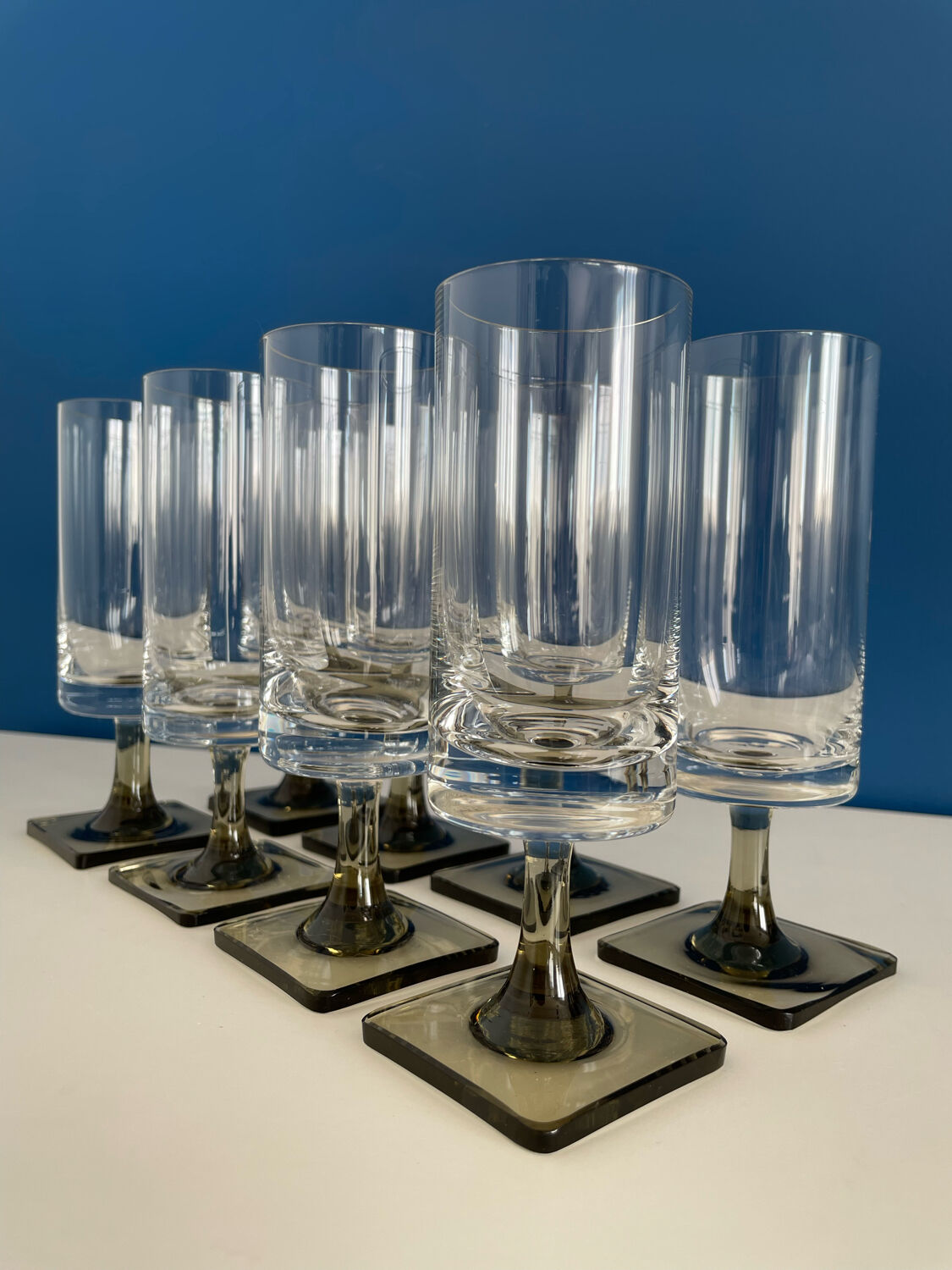 DIAMANTE Lot de 4 mini verres à cocktail en cristal 150 ml Verres à