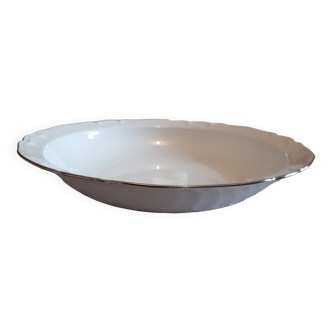 Large hollow dish Limoges porcelain Union Limousine
