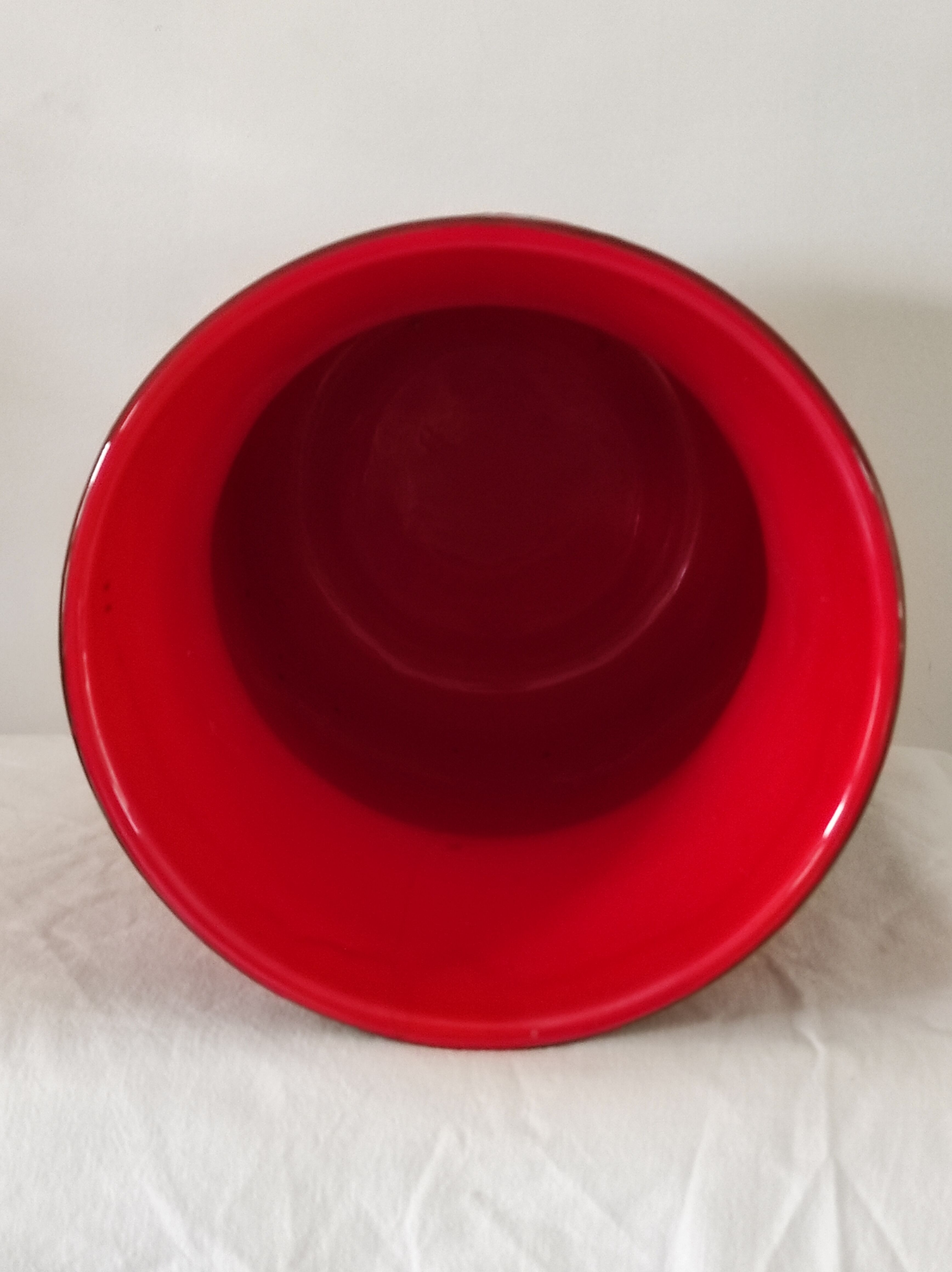 Red vase by Roger Capron circa 1960