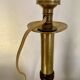 Lampe bois, câble tissu 2 M, abat-jour tissu
