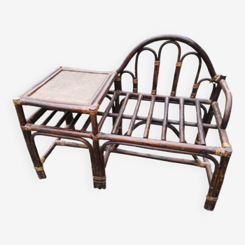 Armchair table side furniture bamboo rattan