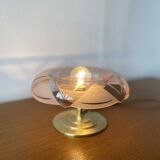 Vintage glass globe table lamp