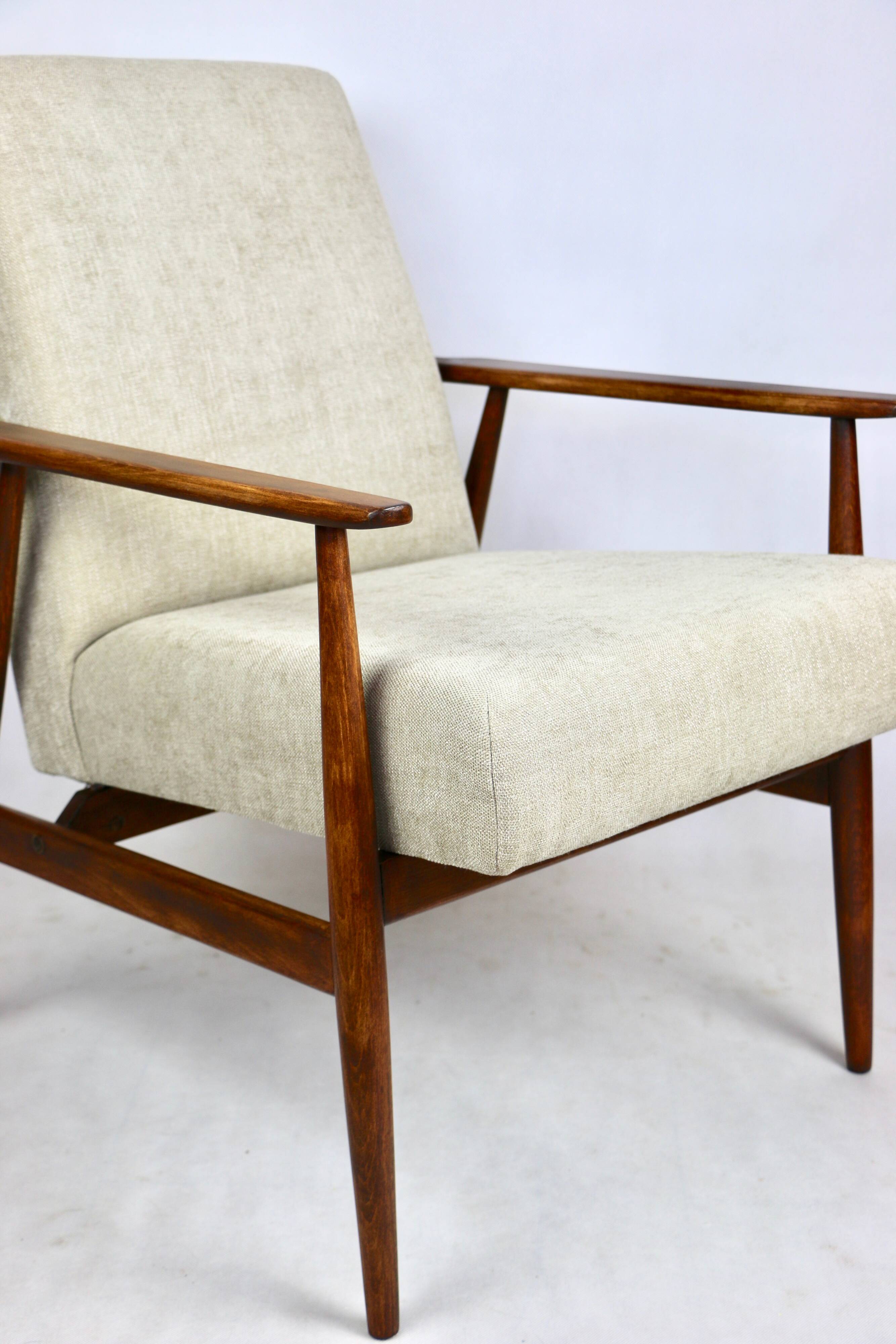 Armchair 'Lis', 1970s beige design by Henryk Lis