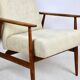 Armchair 'Lis', 1970s beige design by Henryk Lis