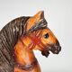 Vintage Wooden Horse on Wheels