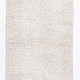 2x10 %100 Wool White Moroccan Runner Rug, 68x303Cm