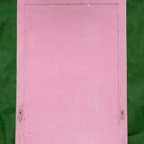 Tessellated red coral stone mirror by Maitland Smith 1970s 75x110cm