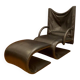 Set of Zen armchair and ottoman by Claude Brisson for Ligne Roset, France, 1980s