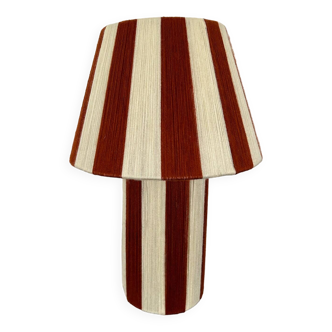 Terracotta wool lamp