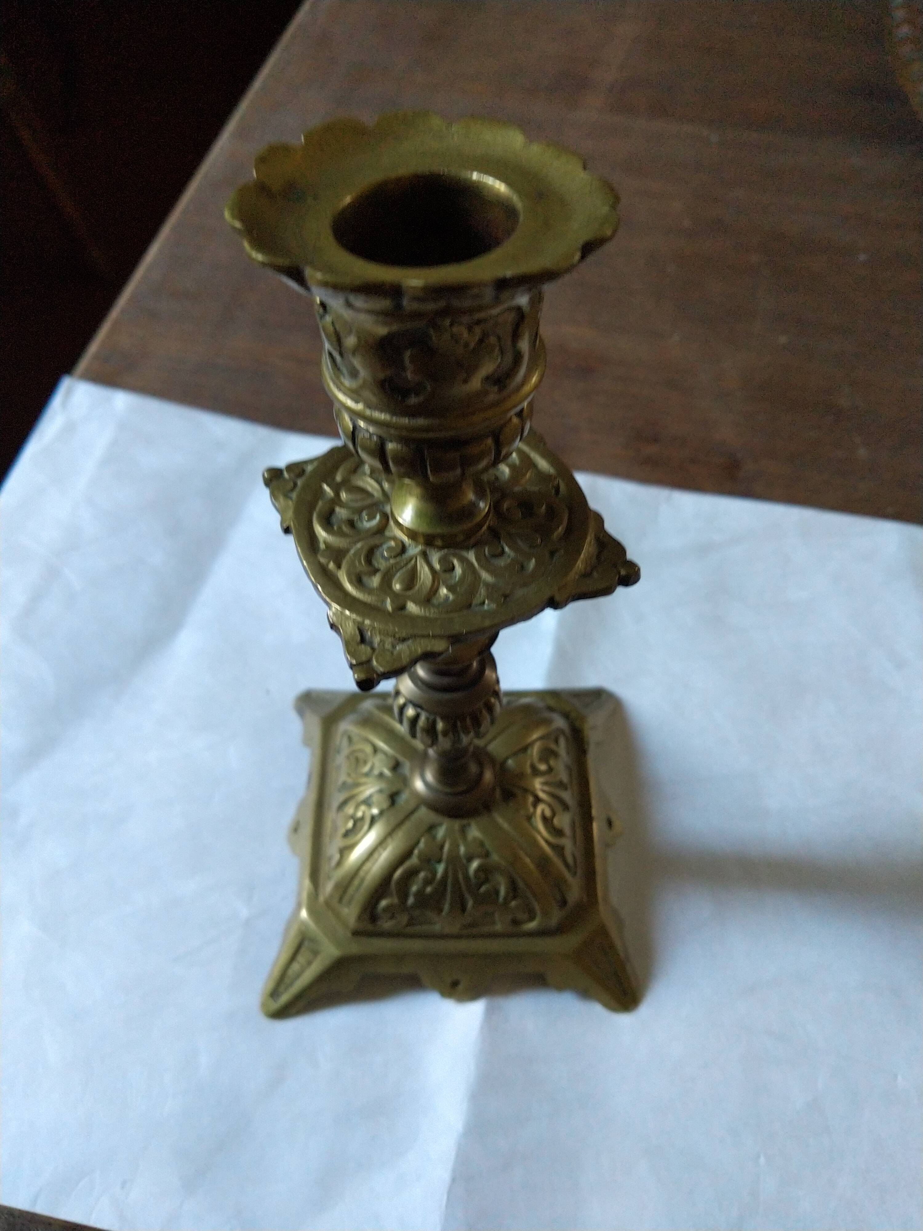 Brass candle holder