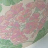 Table lamp in white ceramic, glazed and twisted