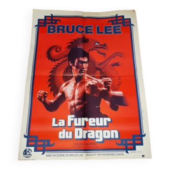 Affiche de cinéma, La Fureur du Dragon 60x80 cm