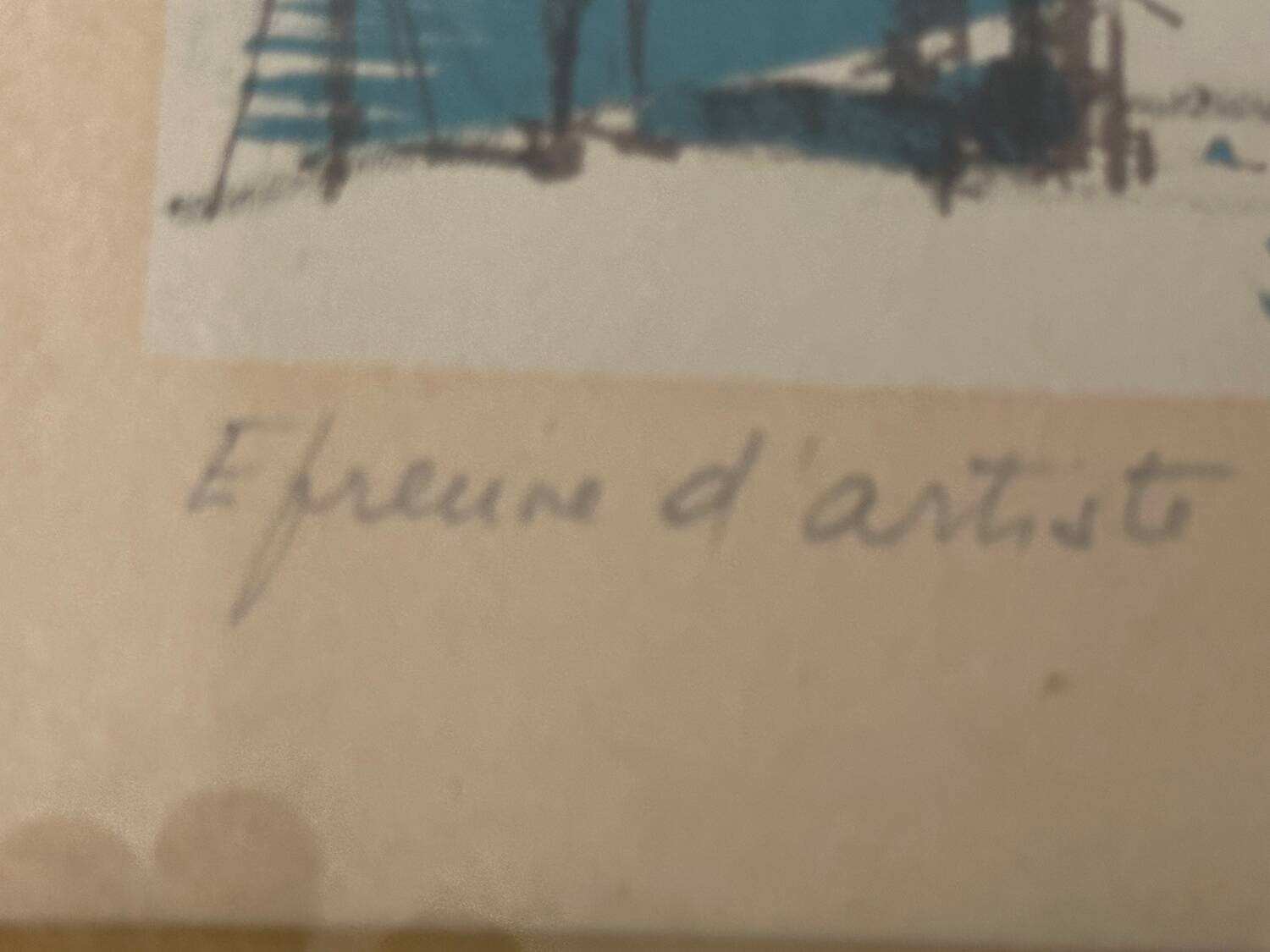 Jean Carzou (1907-2000), view of a port - litho artist's proof signed 1954