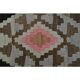 1970s Vintage Turkish Oushak Handmade  Tan Runner Rug  140x322