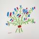 Pablo PICASSO: The blue, white, red bouquet - Signed lithograph