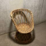 Vintage rattan armchair