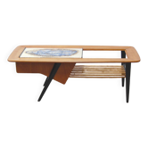 Coffee table with integrated bar by Alfred Hendrickx for Belform 1956