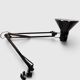 Black articulated architect lamp Mathias SA, industrial style – 1980s