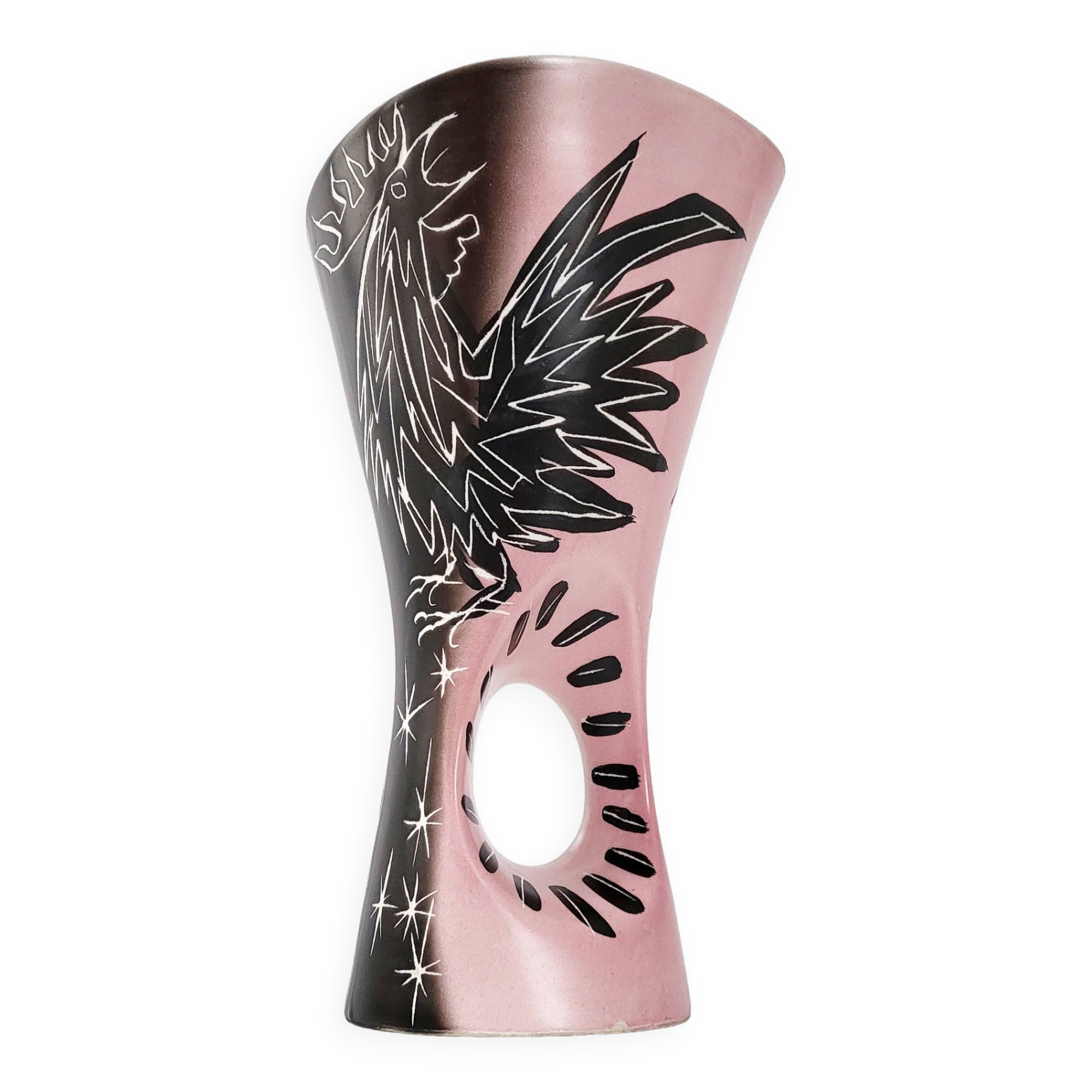 Vintage Vallauris vase by François Ré 1950