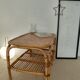 Vintage rattan coffee table from the 70s - organic lines, Riviera spirit.