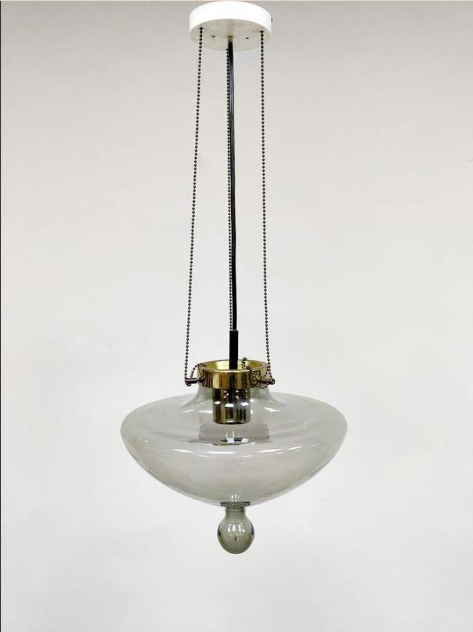 Vintage B-1052 High Chaparral pendant light for Raak Amsterdam, 1970s