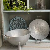 Vintage aluminum strainer