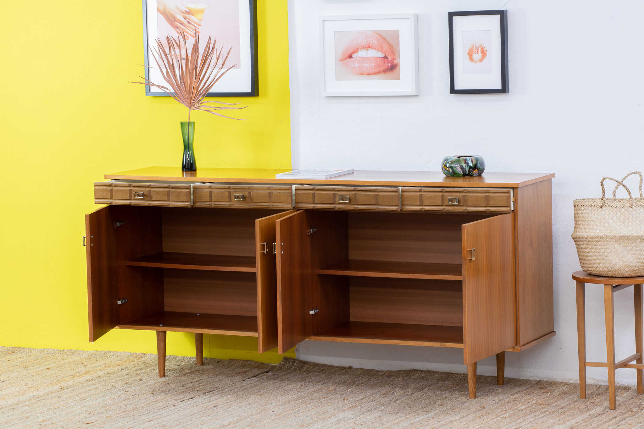 Vintage Scandinavian Enfilade – 179.5 cm