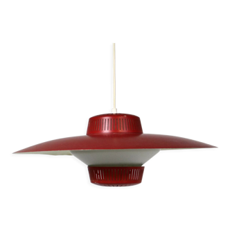 Danish metal pendant lamp by Bent Karlby 1970s