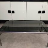 Vintage coffee table 1970 aluminium