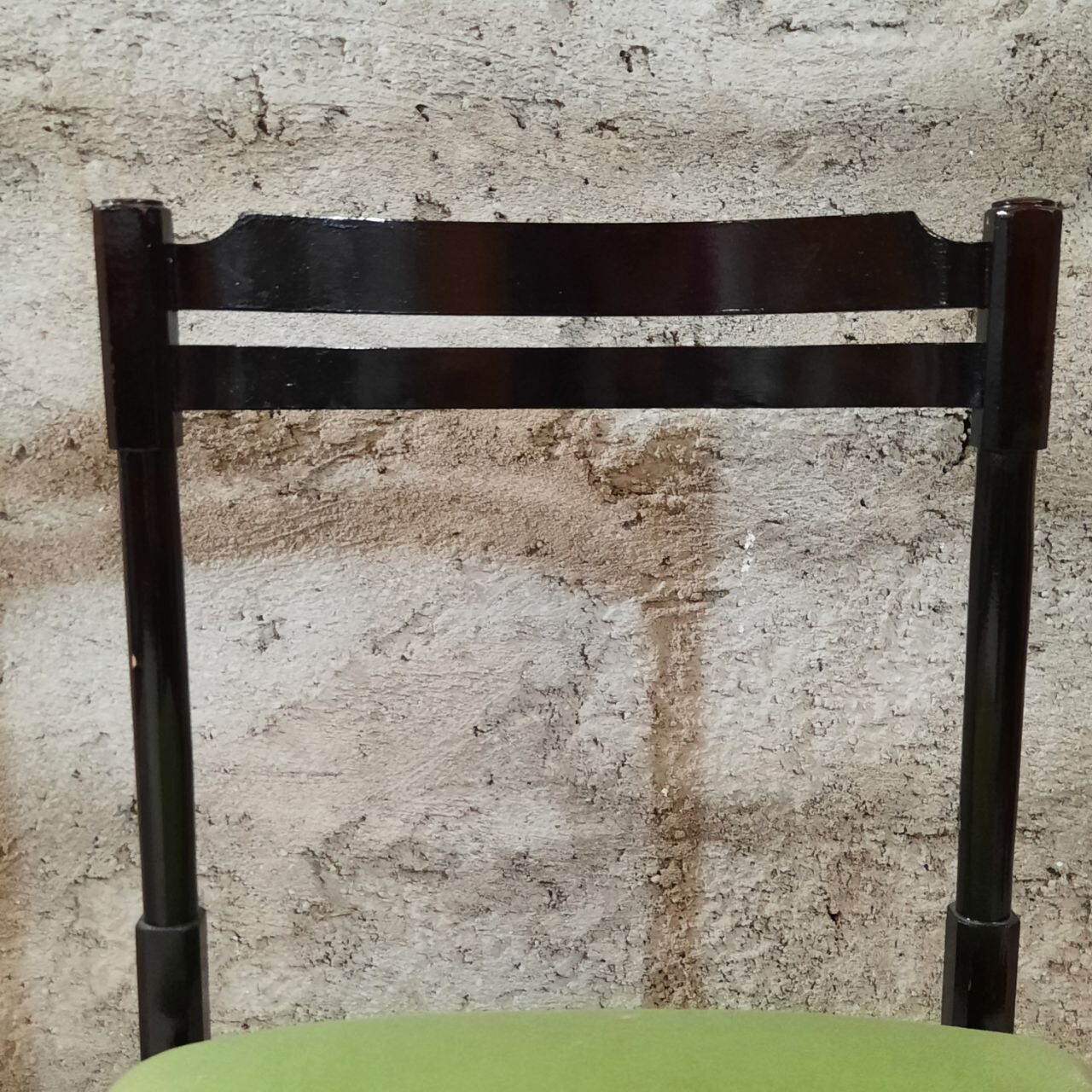 Six 50's chairs - varnished wood