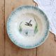 Vintage hollow plate Céranord Saint-Amand ironstone – Duck decoration