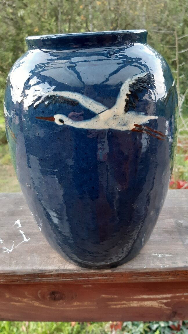 Vase Elchinger terre cuite vernissée