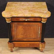 Pair of 20th-century Italian bedside tables with marble top