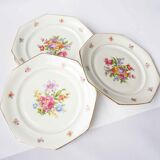 6 octagonal flower plates